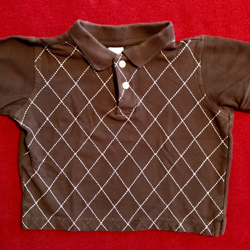 Gymboree polo shirt with diamond pattern